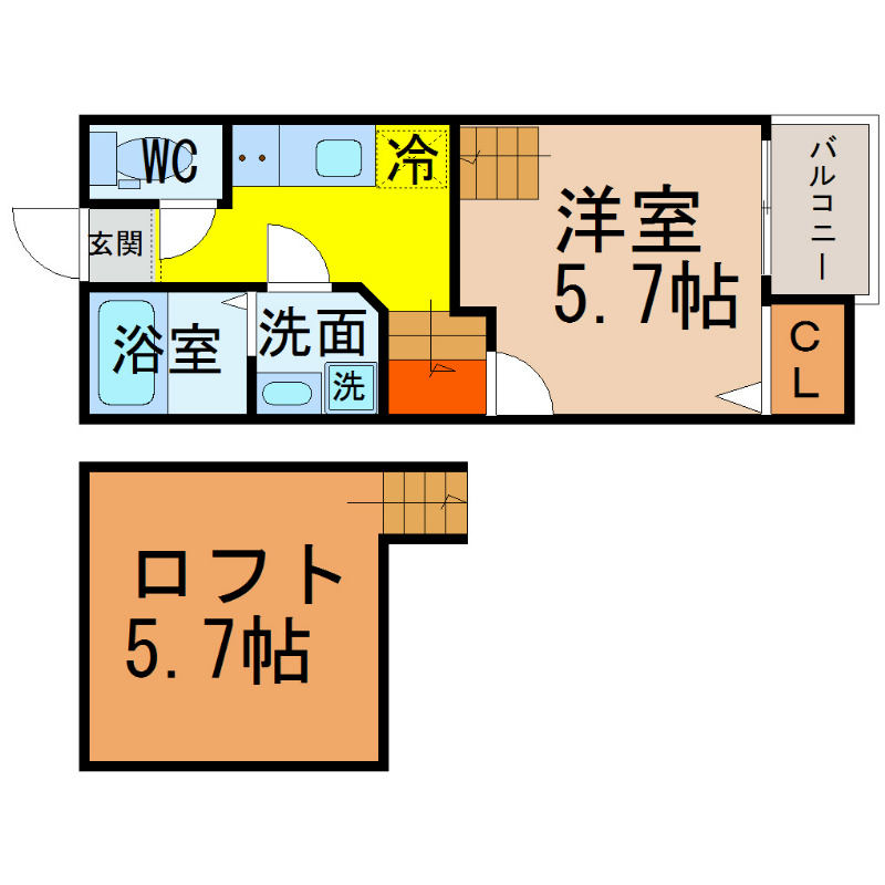 Creo中村日赤（クレオ中村日赤） 間取り