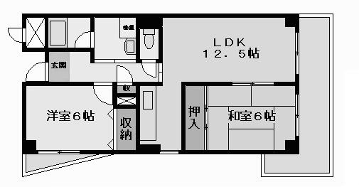 コンフォートピア・アツミ 間取り