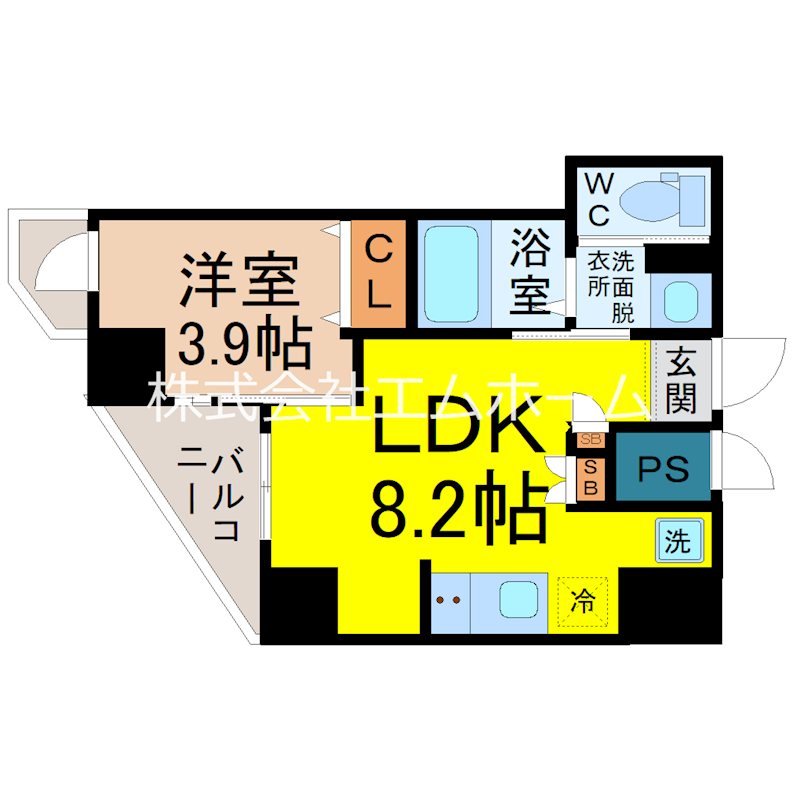 セントフィオーレ岩塚 間取り