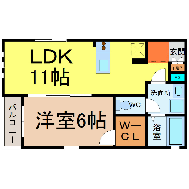 ＰＲＥＮＤＲＥ筒井（プランドール筒井） 間取り