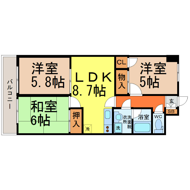 ジュフク松本 間取り