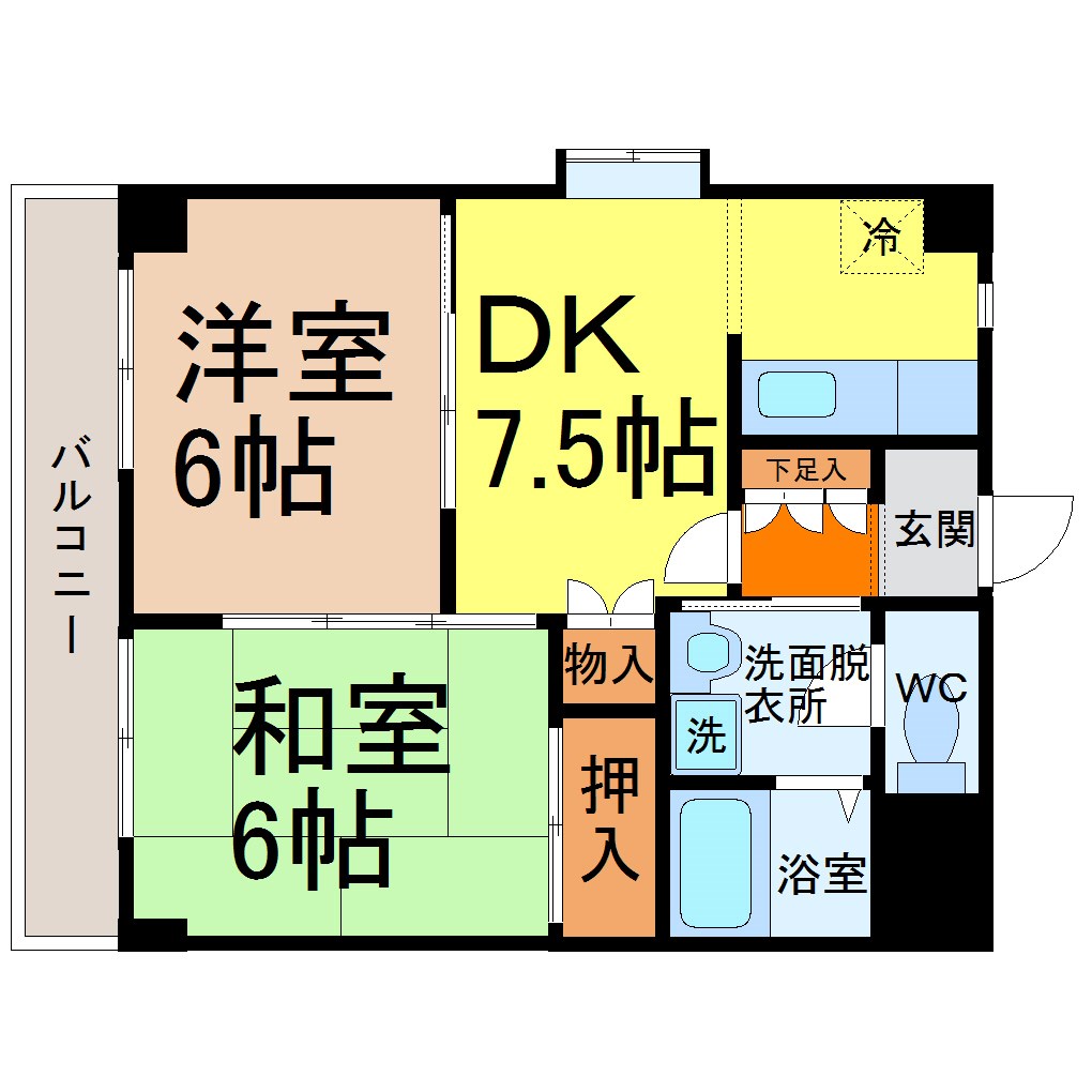 ＳＰＡＣＥＤＵＫＥ（スペースデューク） 間取り