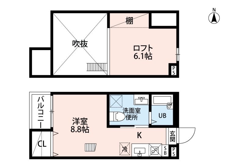 ＫＡＨＡＬＥ志賀（カハレ志賀） 間取り