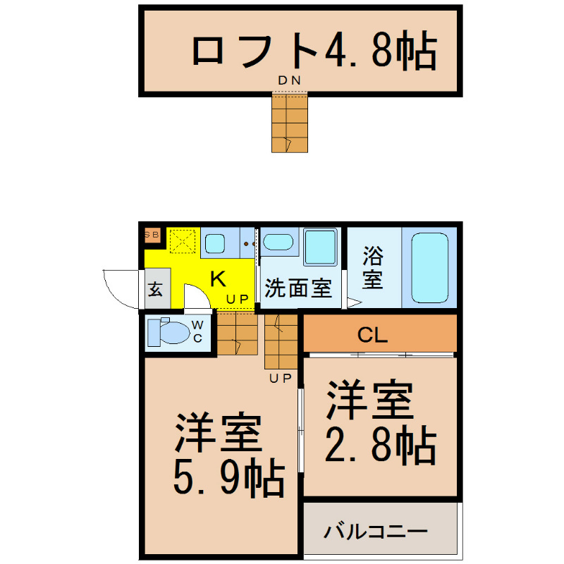 ＭｏｌｔｏＦｅｌｉｃｅ（モルトフェリーチェ） 間取り