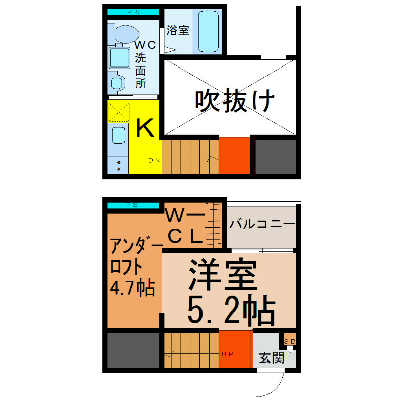 Ａｌｂａ港栄（アルバコウエイ） 間取り