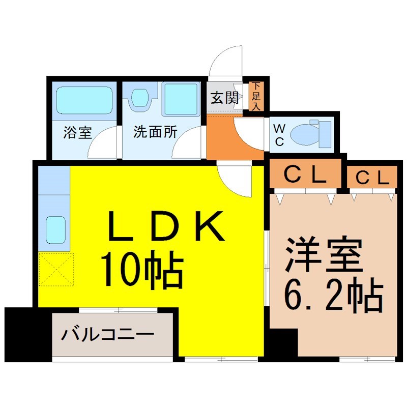 ＣＡＳＡ　ＮＩＳＨＩＫＡＷＡ 間取り