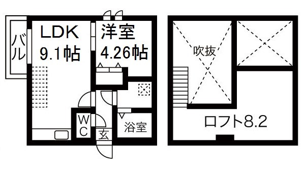 Creo中村公園七番館 間取り