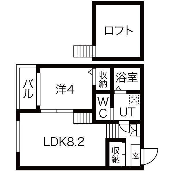 ハーモニーテラス辰巳町 間取り