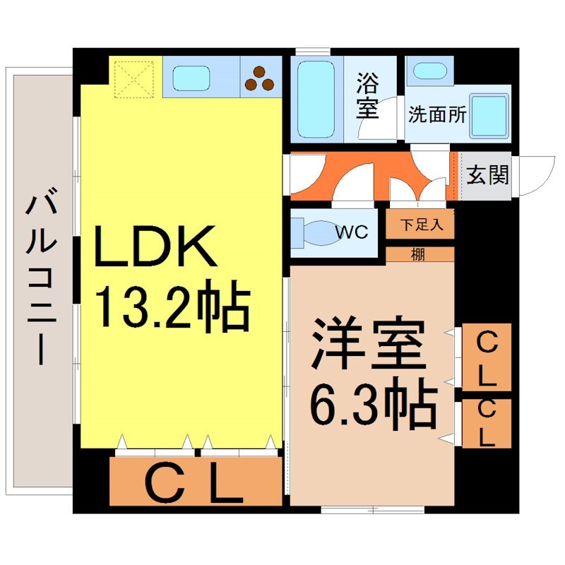 セントラルハイツ栄 間取り