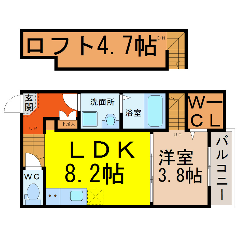 ポンテ志賀本通 間取り