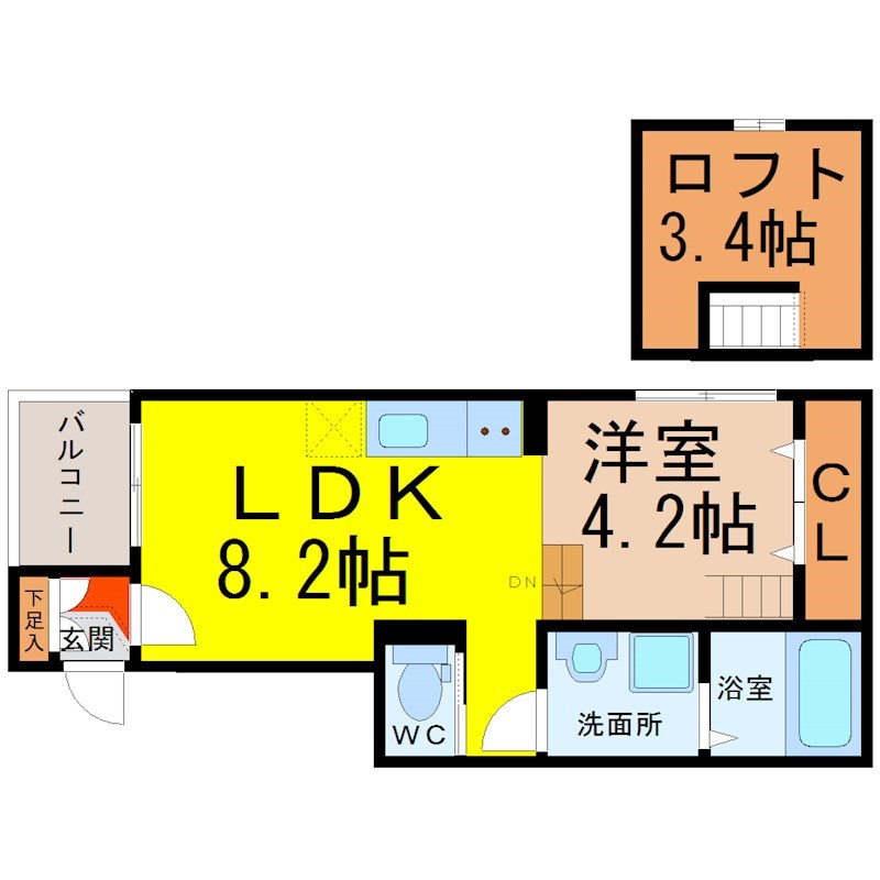 ｉ－ＣＵＢＥ（アイキューブ） 間取り