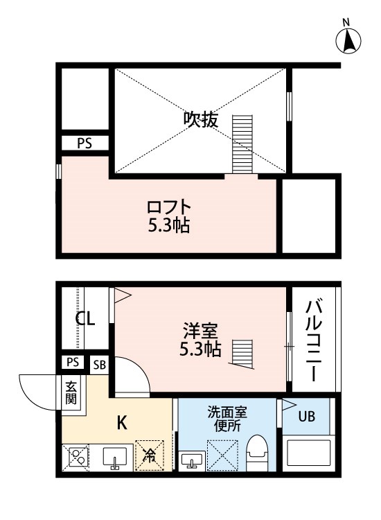 L'endroit apaisant あじよし（ランドロワアペザンあじよし） 間取り