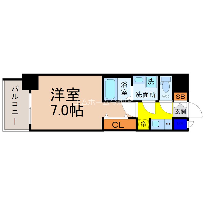 リシュドール川名駅 間取り