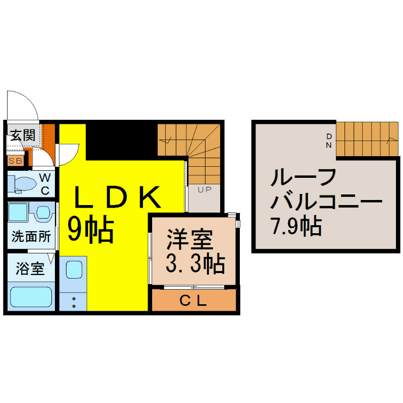 GrandticCordonBleu堀田（グランティックコルドンブルー堀田） 間取り