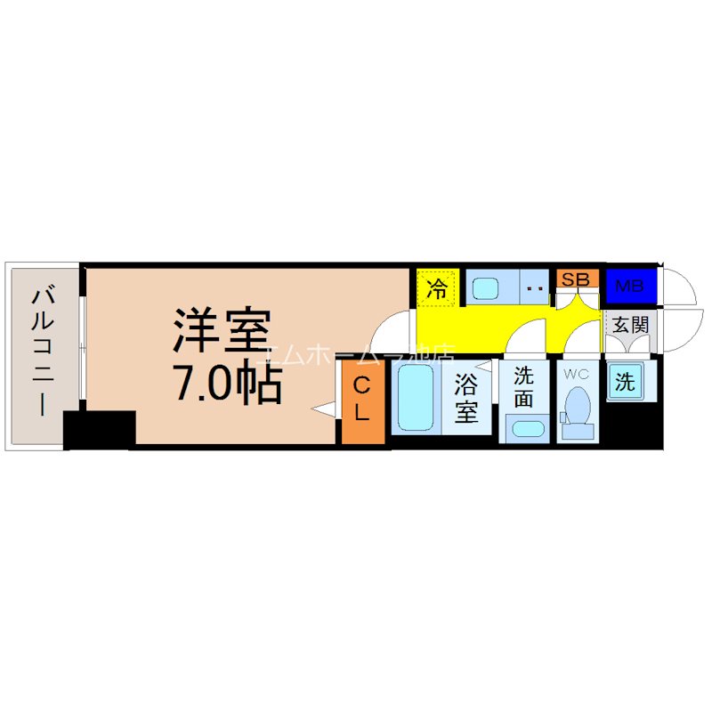 リシュドール川名駅 間取り
