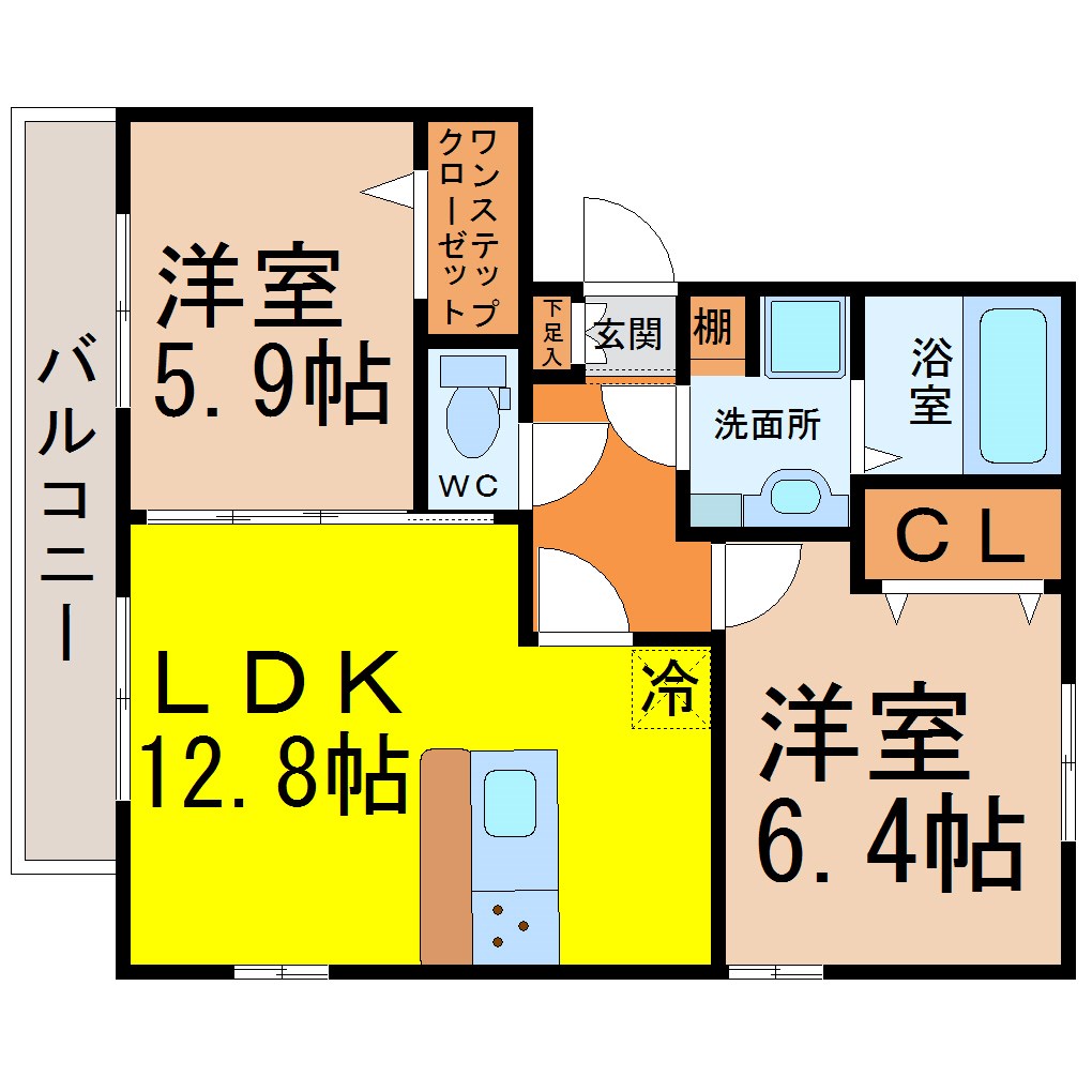 Ｃａｓａ　ｔｅｒｒｅ（カーサテール） 間取り
