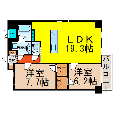 ラヴァーチェ徳川 間取り