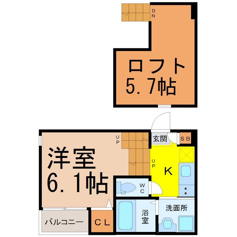 Ｆｏｒｔｕｎａ伝馬（フォルトゥーナ伝馬） 間取り