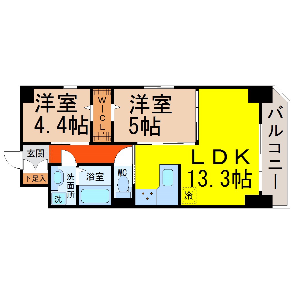 オーベル城西 間取り