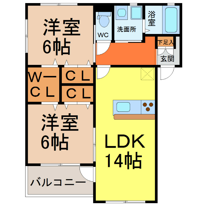 ＮｅｗＳｔａｇｅ長戸井（ニューステージ長戸井） 間取り