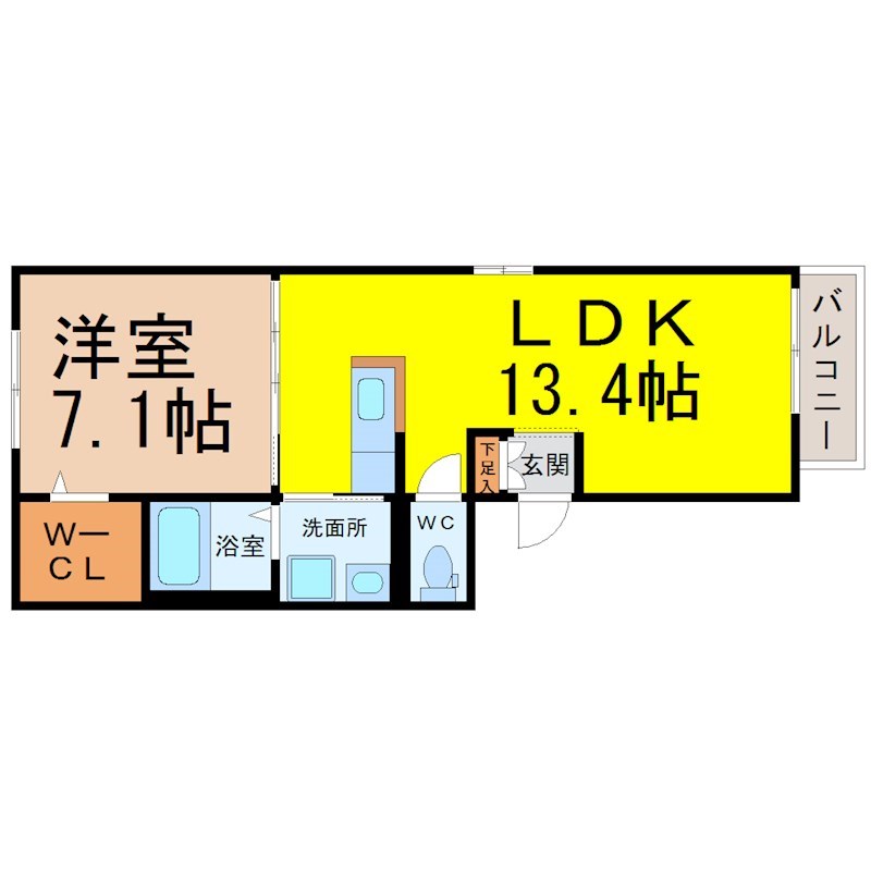 Ｖｅｒｉｔｅ栄（ヴェリテサカエ） 間取り