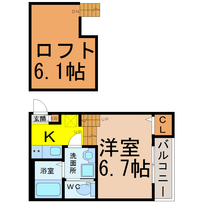 ＶＩＬＬＥＴＴＡＳＡＳＡＳＨＩＭＡ（ヴィレッタササシマ） 間取り