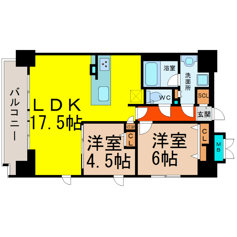 プレサンスロジェ泉 間取り