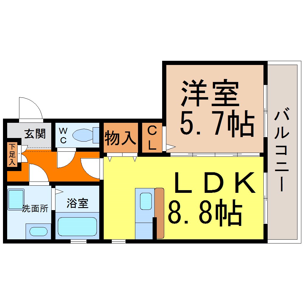 ＪＵ・ＪＵ（ジュジュ） 間取り