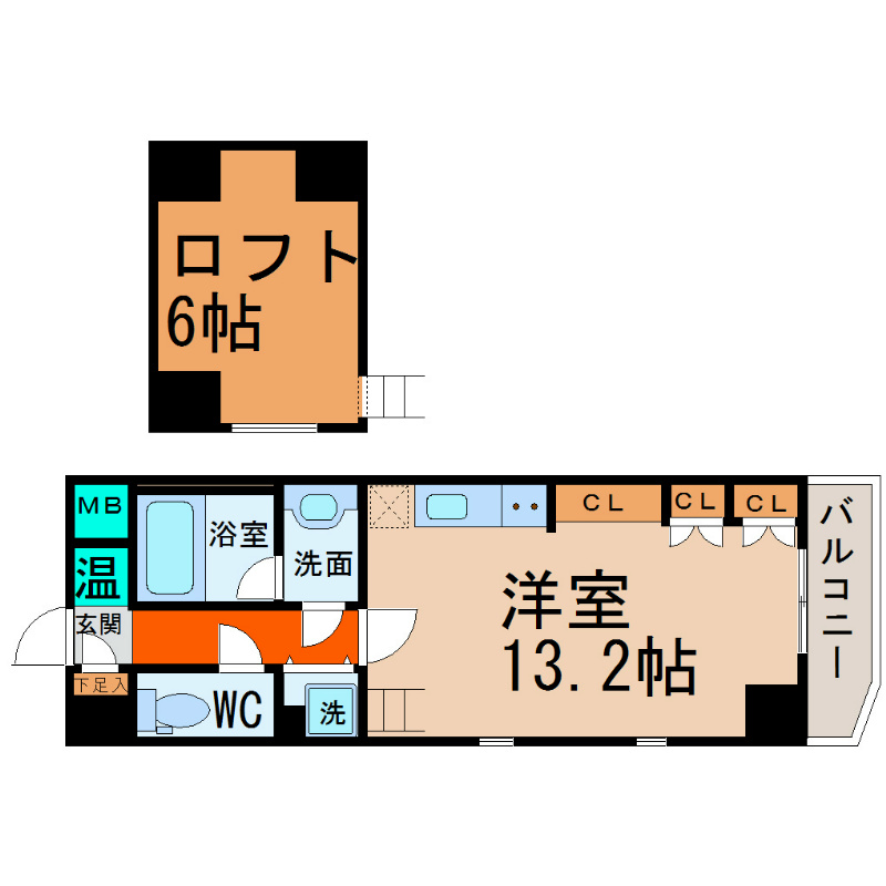 Ａｄｄ　Ｗｉｓｔａｒｉａ　１（アドウィステリアワン） 間取り