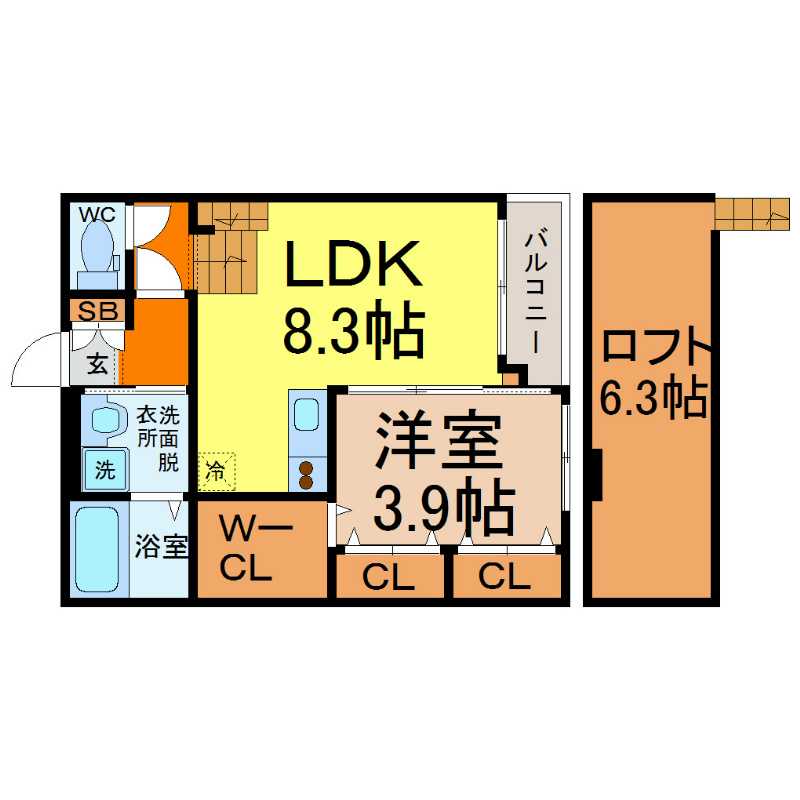 エバーブライト名駅南 間取り