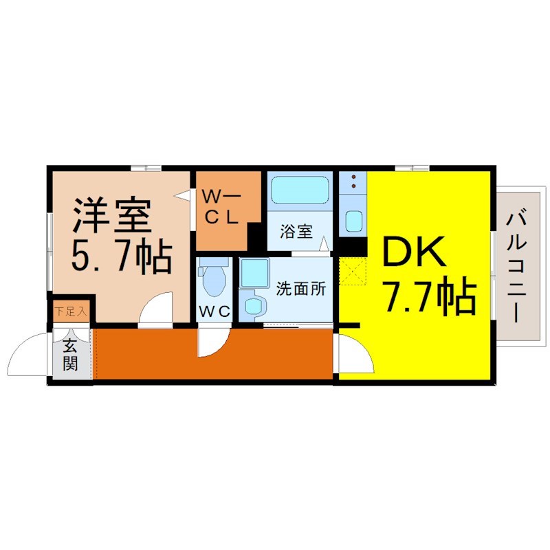 セジュール今池南 間取り