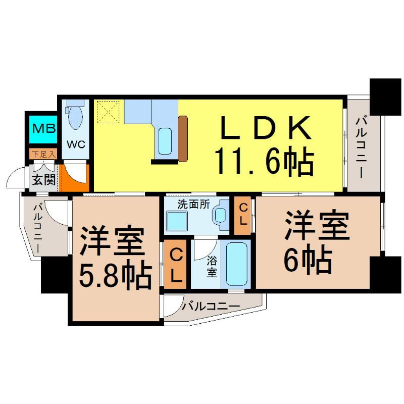 ヒルズ鶴舞 間取り