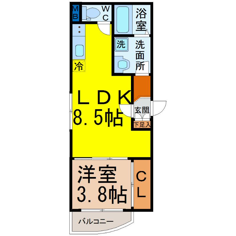 Ｐｒｅｓｔｉｇｅ原（プレステージ原） 間取り