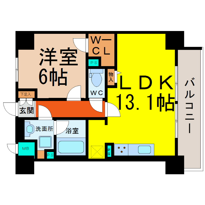 グリシーヌ栄 間取り
