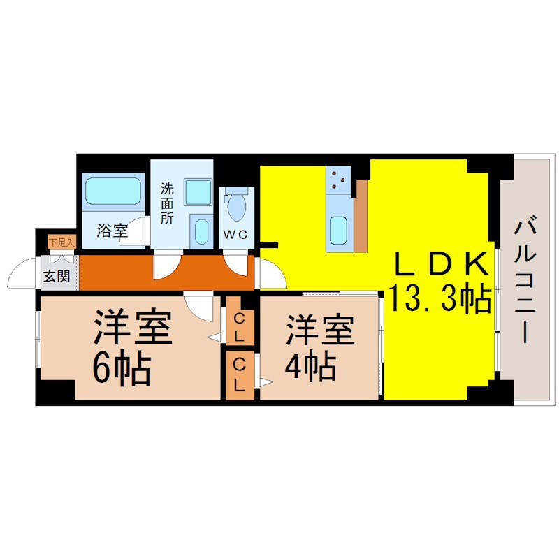 ゼルコヴァ城西 間取り