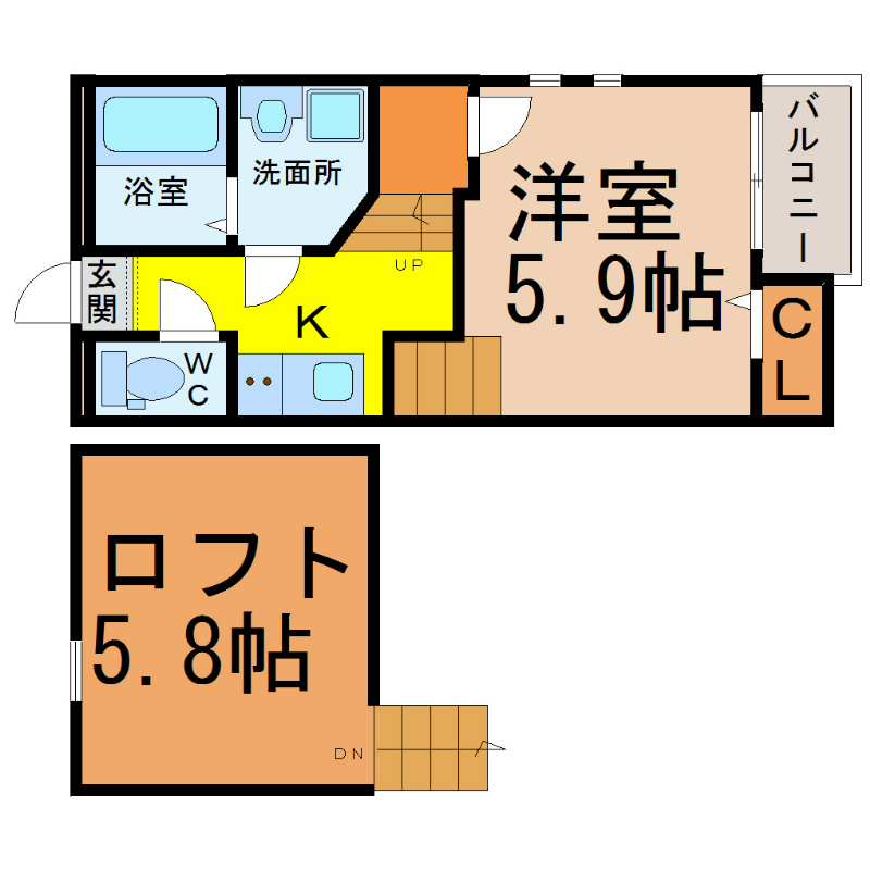 Ｃｒｅｏ堀田弐番館 間取り