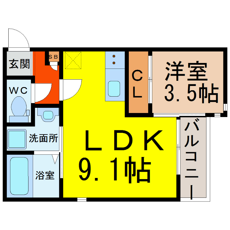 Ｇｒａｎｄｔｉｃ　Ｌｕｃｅ栄生（グランティックルーチェ栄生） 間取り