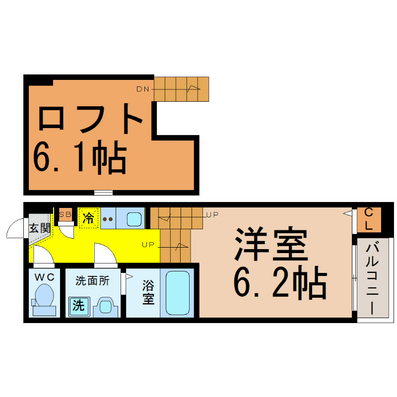 ＱＵＡＬＩＡ名駅山王Ａｖｅ. 間取り