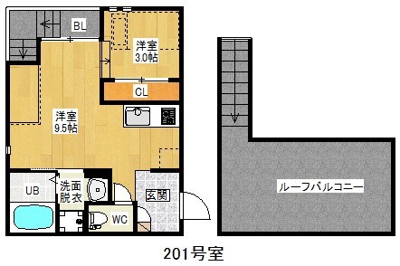 Ｇｒａｎｄｔｉｃ堀田 間取り