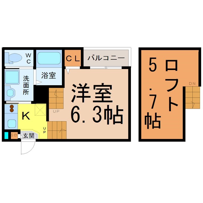 ＤＥＳＩＧＮ ＳＱＵＡＲＥ（デザインスクエア） 間取り