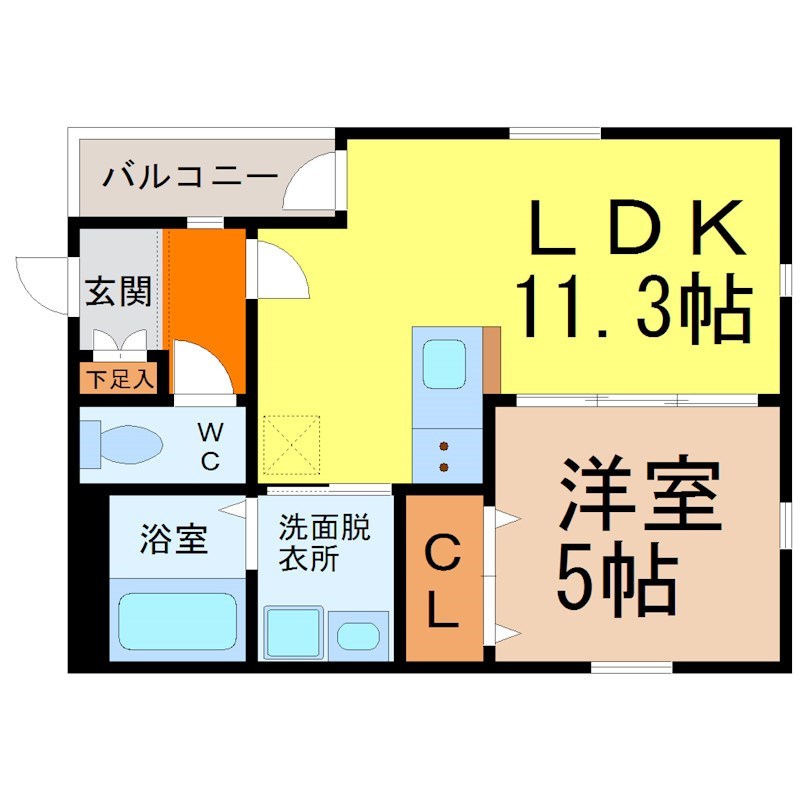 Ｍｉｙａｂｉ　Ｃｈｉｋｕｓａ 間取り