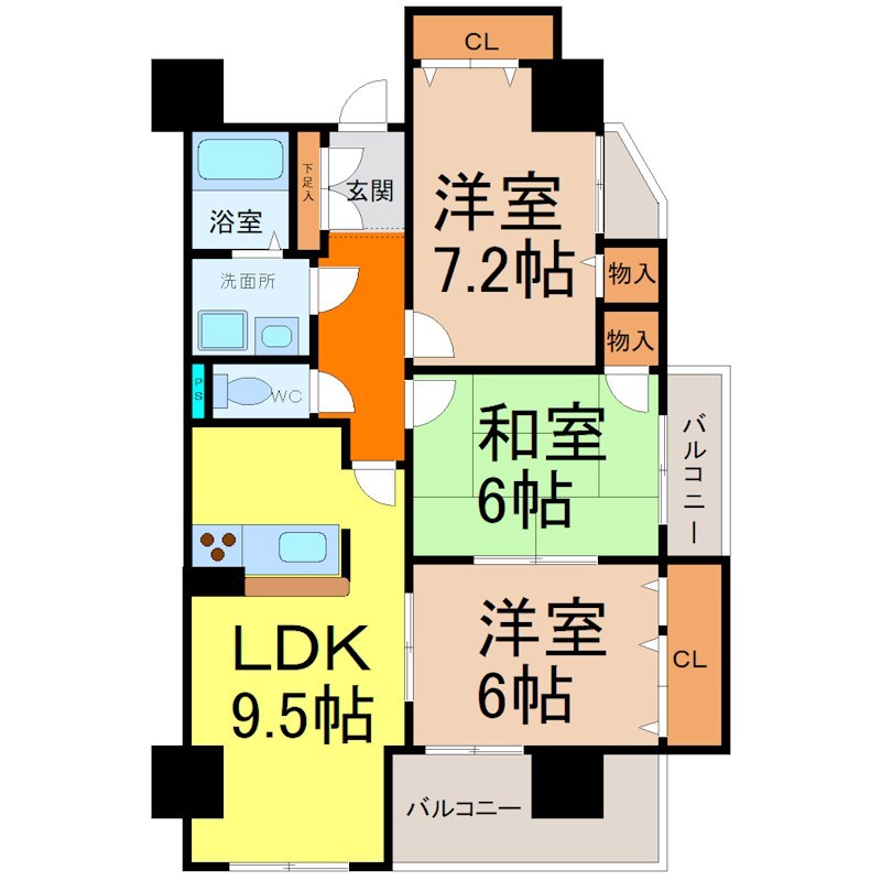 サムティイースト白壁 間取り