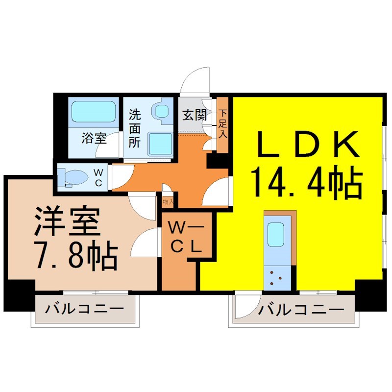 コンフォート新栄 間取り