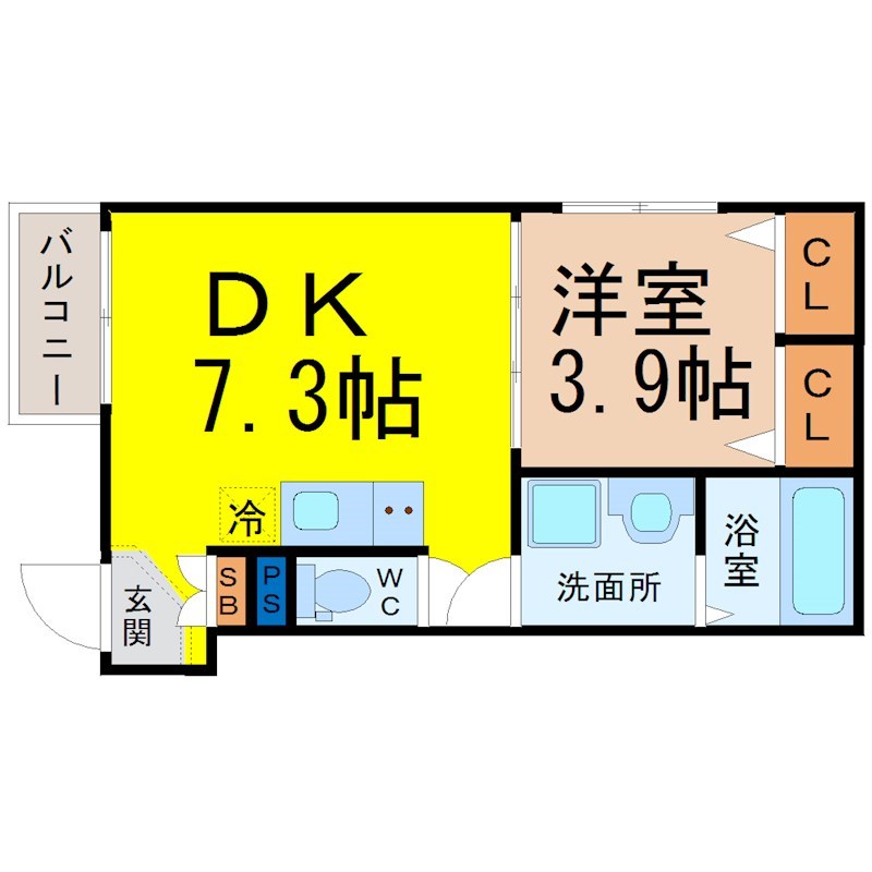 サンハイツ拓 間取り