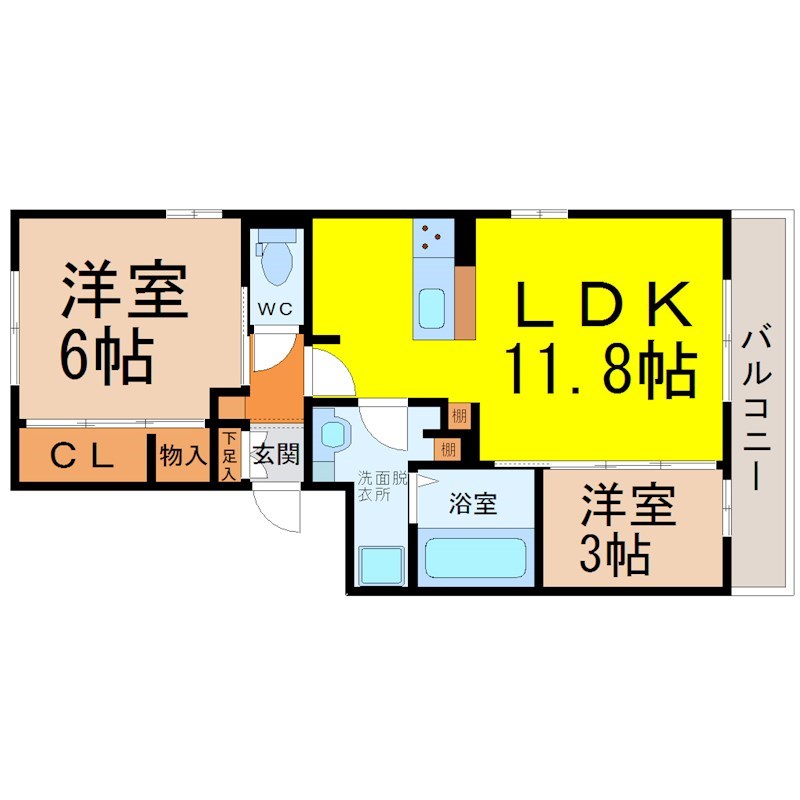 フレシール平安 間取り