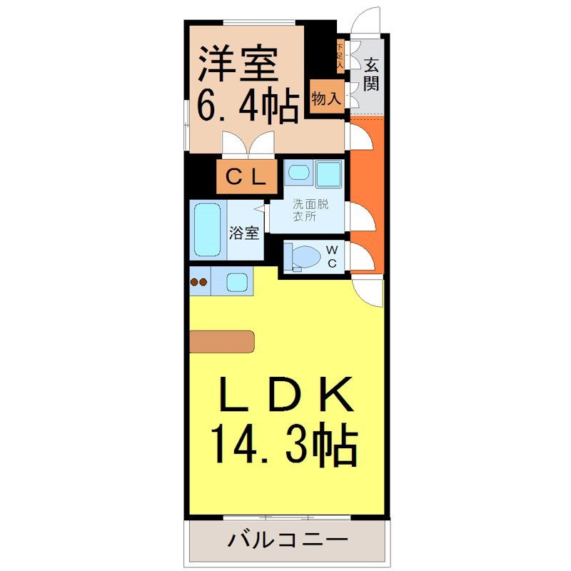 レジディア久屋大通II 間取り