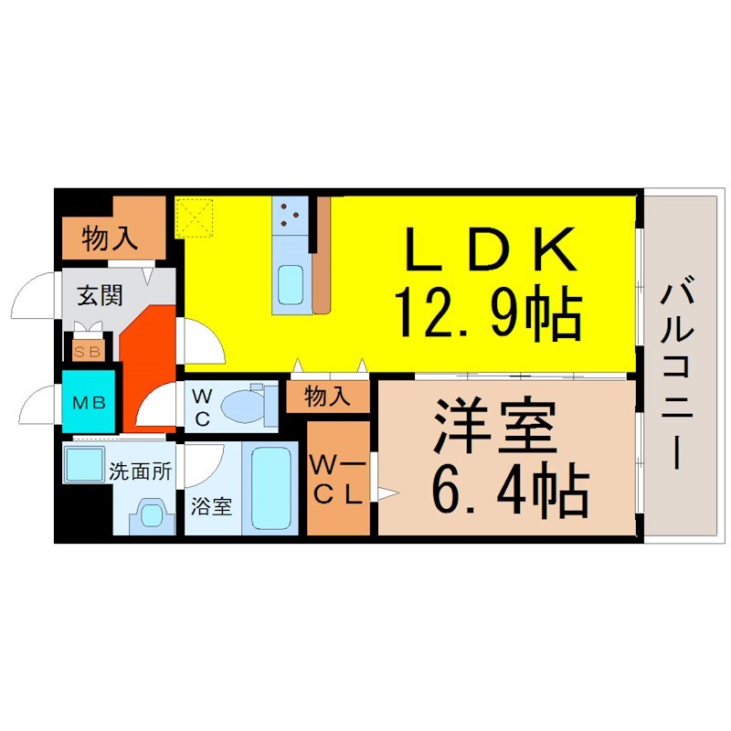 オランジュリー御器所 間取り