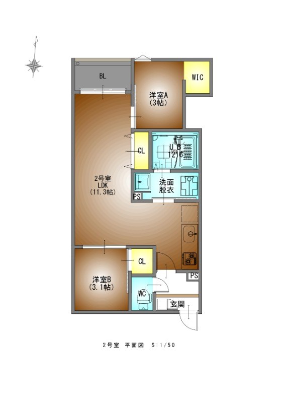 ＲＥＧＡＬＥＳＴ茶屋ヶ坂駅前 間取り