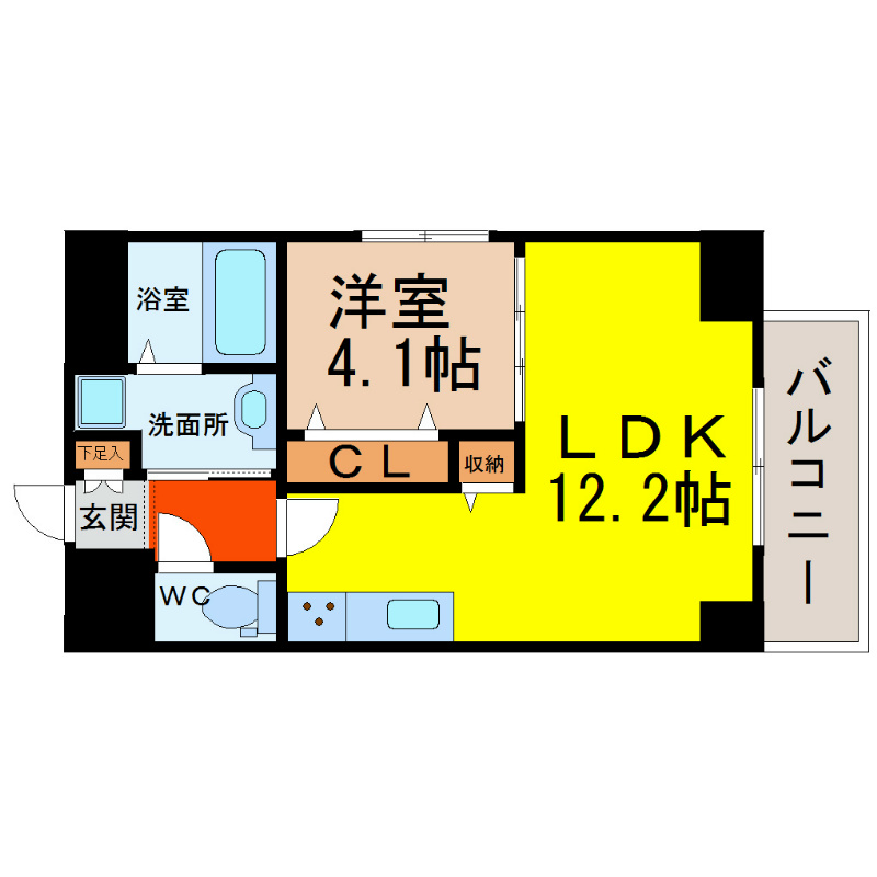 ＧＲＡＮＤＵＫＥ新栄 間取り