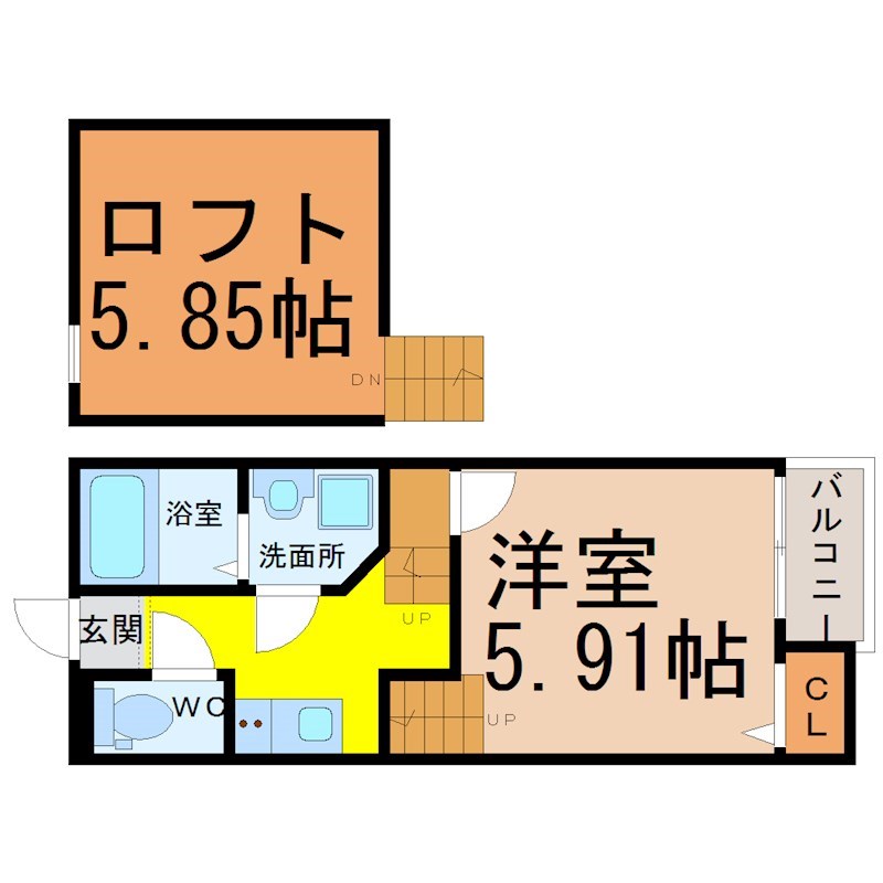 Creo荒子壱番館（クレオ荒子壱番館） 間取り